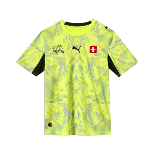 Preview: Schweiz WM Torwart Trikot Gelb - 2026